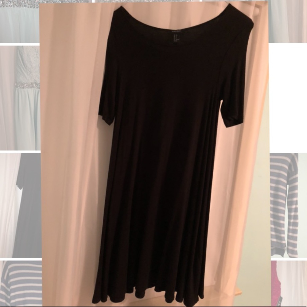 Black t-shirt dress